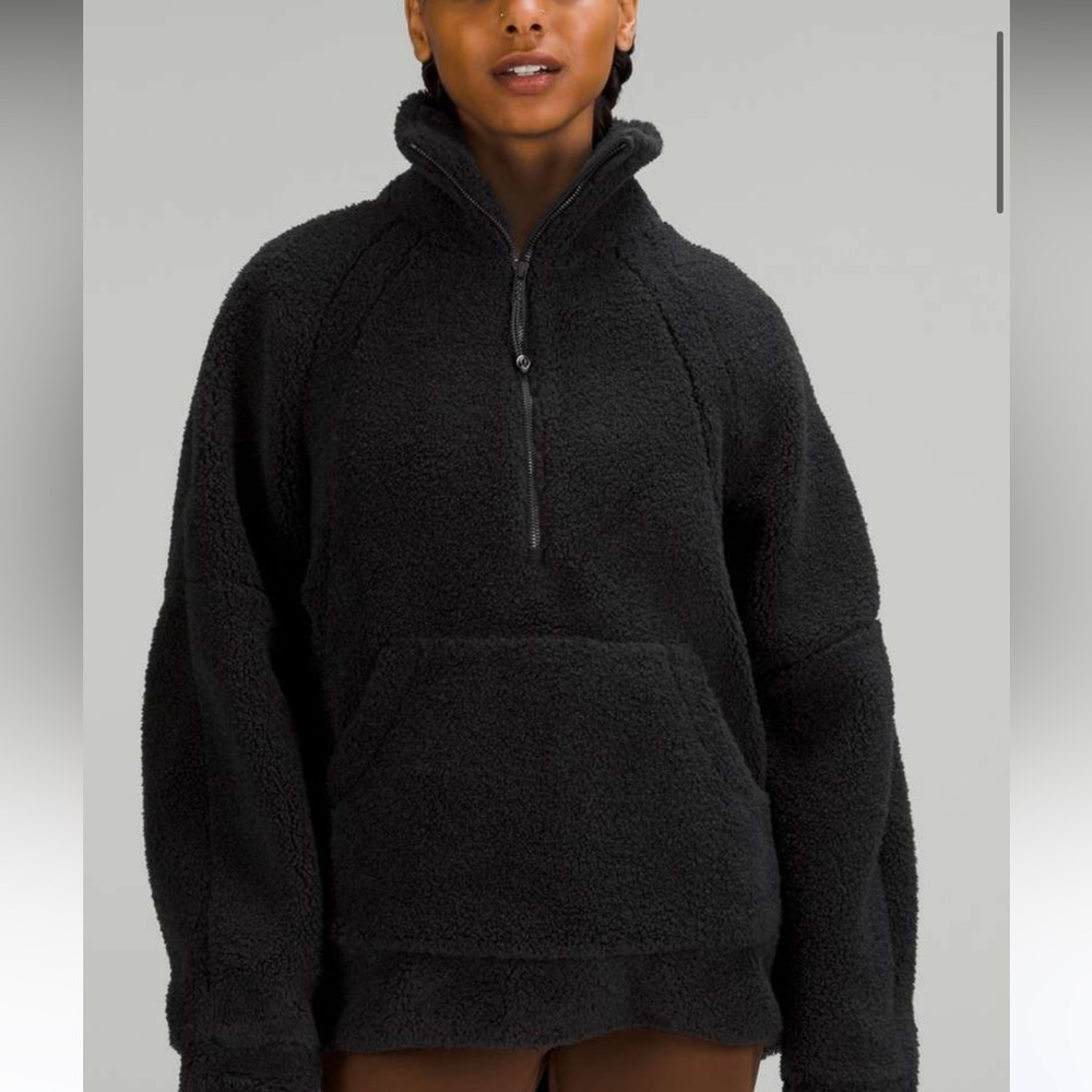 Lululemon Scuba Oversized Fleece Funnel-Neck Half-Zip
Black